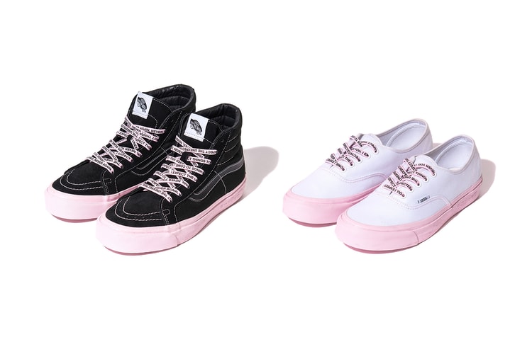 Black, White and Pink Collide for the Anti Social Social Club x Vans Vault Sk8-Hi & Authentic