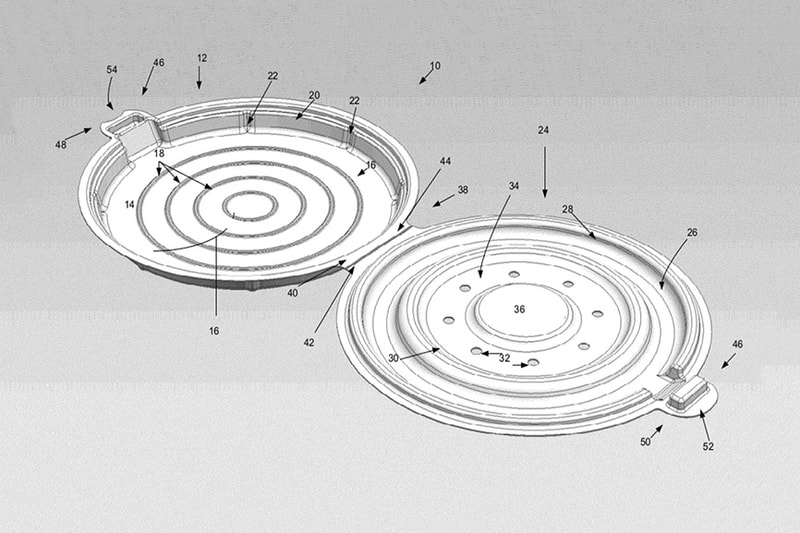 Apple Pizza Container Patent Design Food
