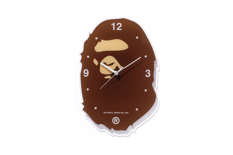 BAPE Ape Head Wall Clock Technology Devices Gadgets Alarm