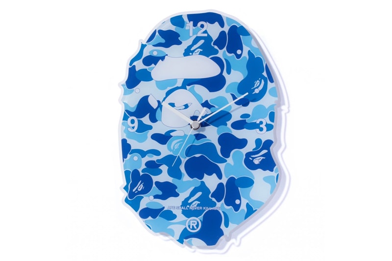 BAPE Ape Head Camo Wall Clocks Glow-In-The-Dark