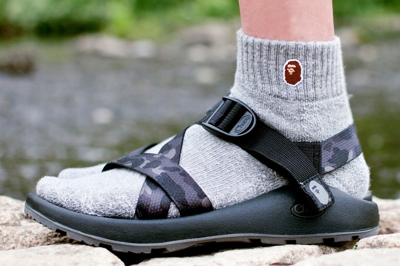 BAPE x Chaco Camo Sandals 2017 Spring/Summer A Bathing Ape Outdoor Collection