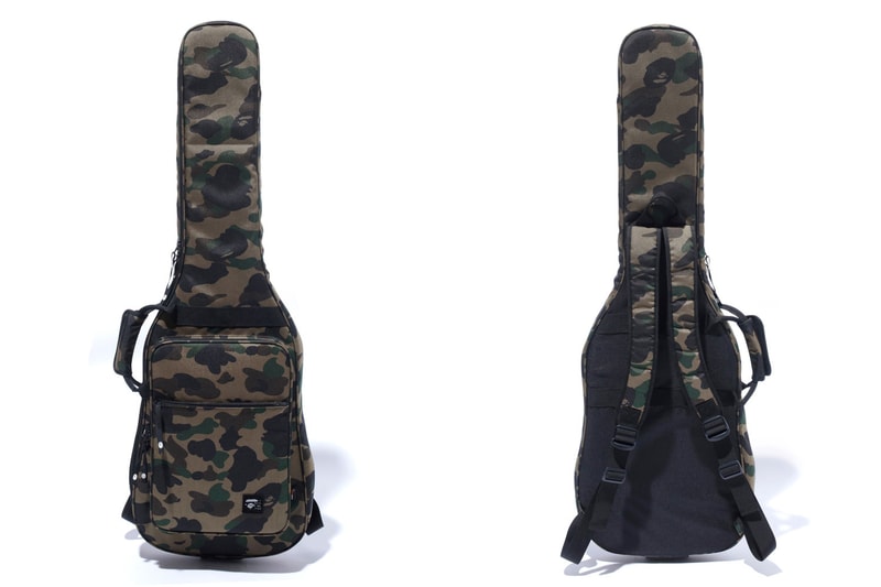 BAPE A Bathing Ape 1ST CAMO Guitar Case Ape Head 3M Green Brown