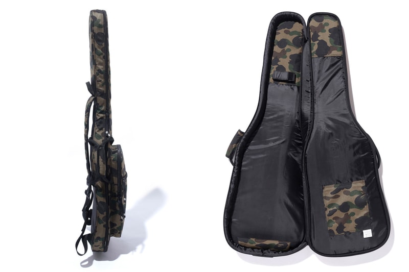 BAPE A Bathing Ape 1ST CAMO Guitar Case Ape Head 3M Green Brown