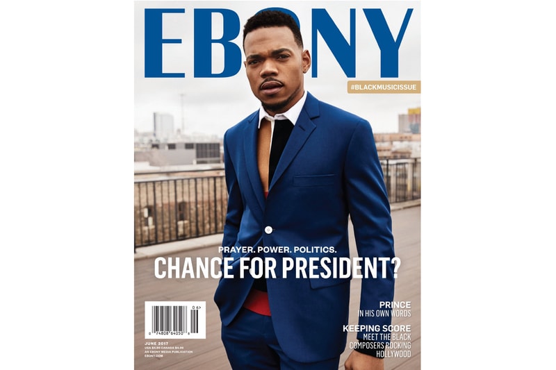 Chance the Rapper Ebony June Cover Story President Black Music Issue