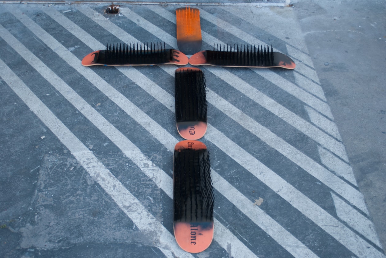 Andrea “FACE” Facelli VLONE Skate Deck Jesus Crucified
