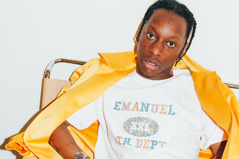 Eric Emanuel Unveils Colorful Swarovski-Covered Tee and Satin Pieces