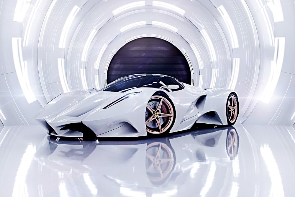 Ferrari White Colorway Concept Ivan Venkov Cars