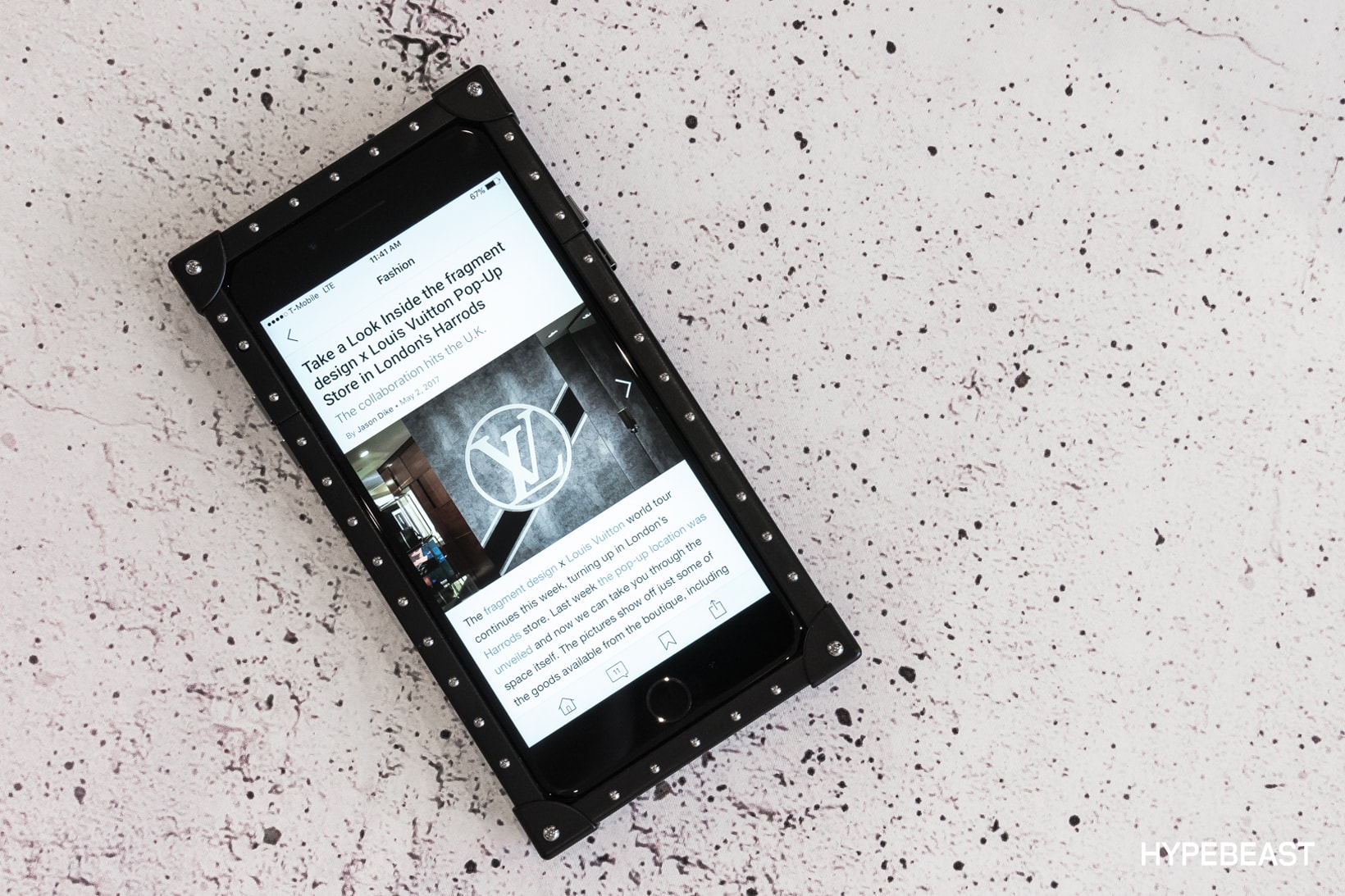 fragment design Louis Vuitton Collaboration iPhone 7 Case HYPEBEAST