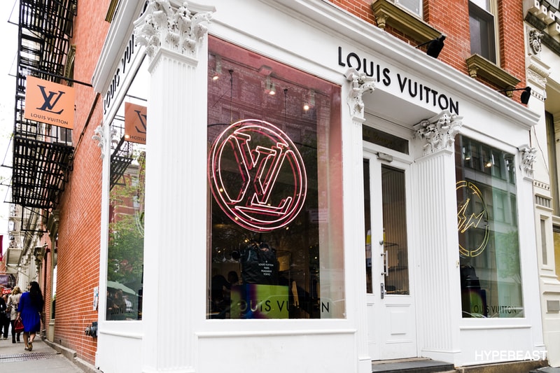 fragment design Louis Vuitton Collaboration Store Sign