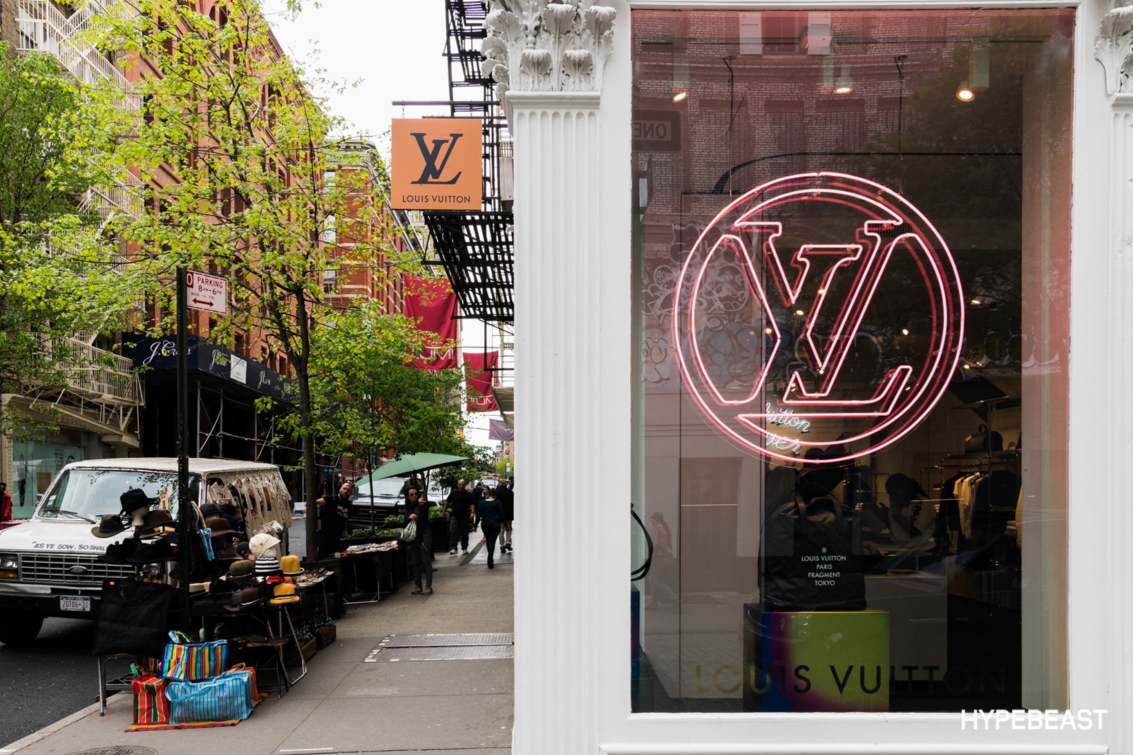 fragment design Louis Vuitton Collaboration Store Front