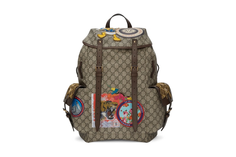 Gucci gg supreme donald duck monogram backpack