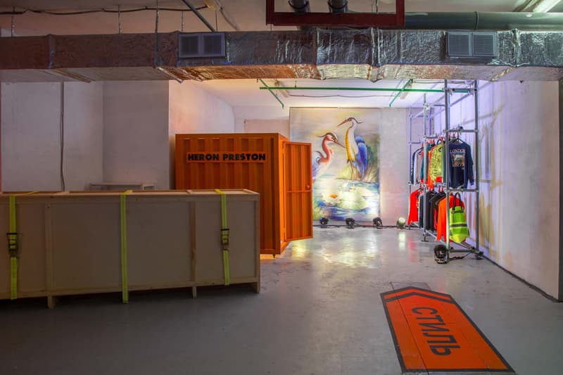 Inside Heron Preston's Pop-Up At Moscow's KM20