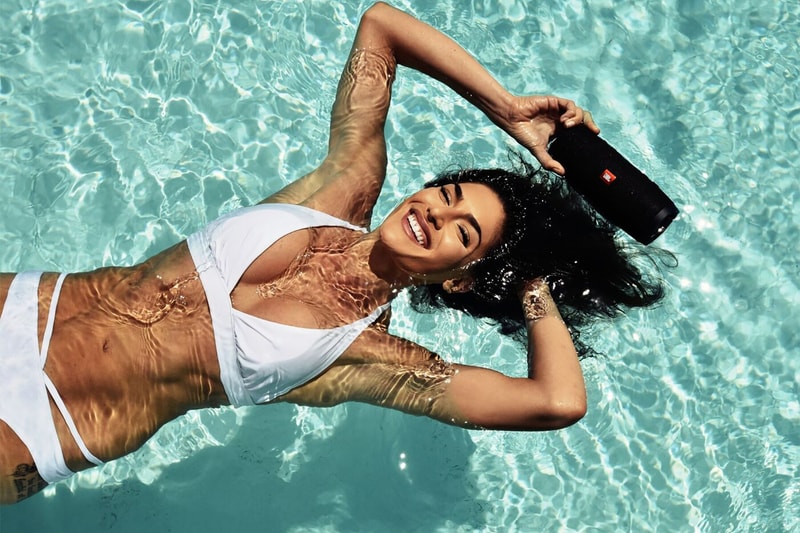 JBL Submersible Charge 3 Speakers Pulse 2 Portable Speakers Everest 700 headphones Poolside Casino event JBL Fest
