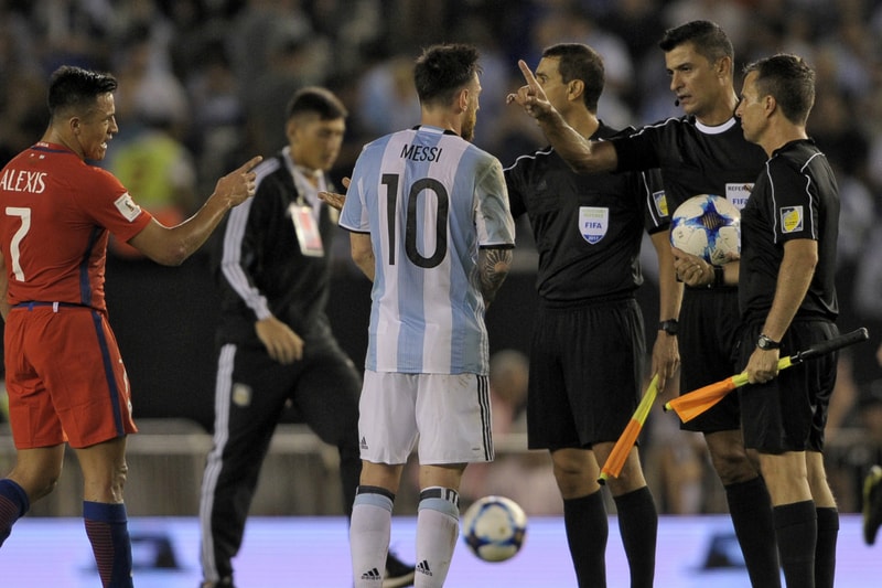 lionel leo messi fifa ban chile insulting official declines barcelona initial contract extension offer