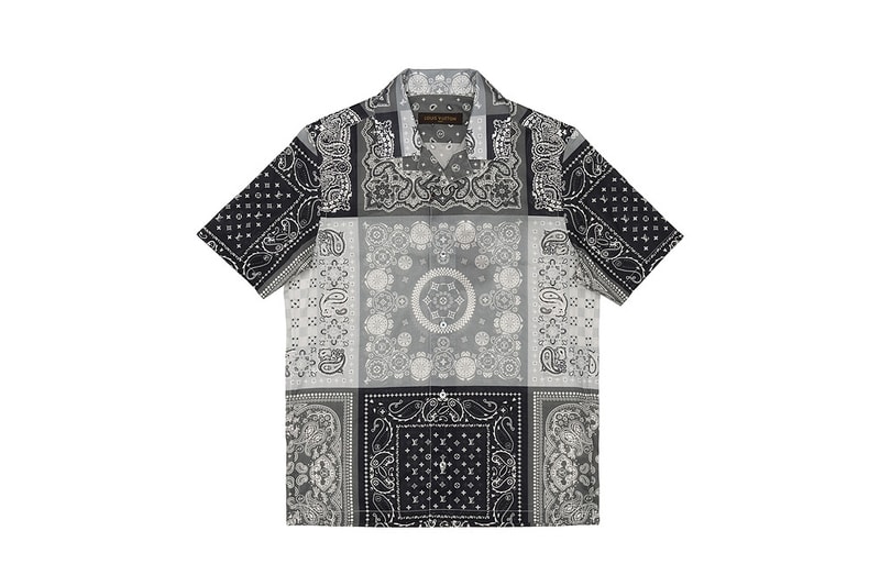 Louis Vuitton Paisley Shirt Black Gray White Dover Street Market