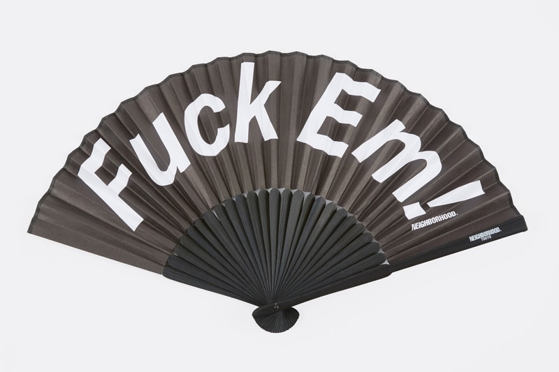 NEIGHBORHOOD Fuck 'Em Bamboo Fan