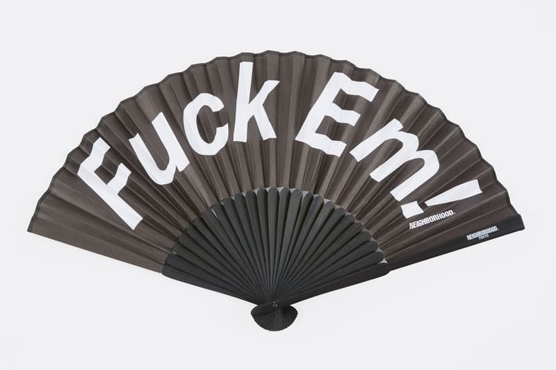 NEIGHBORHOOD Fuck 'Em Bamboo Fan