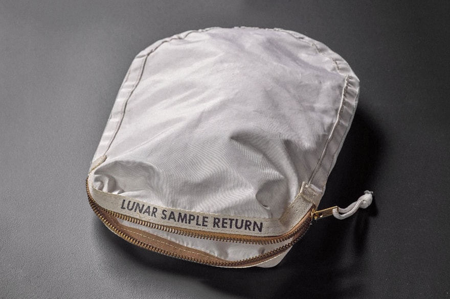 USA Moon Bag $4 Million at Sotheby's Auction Neil Armstrong Buzz Aldridge NASA Apollo 11