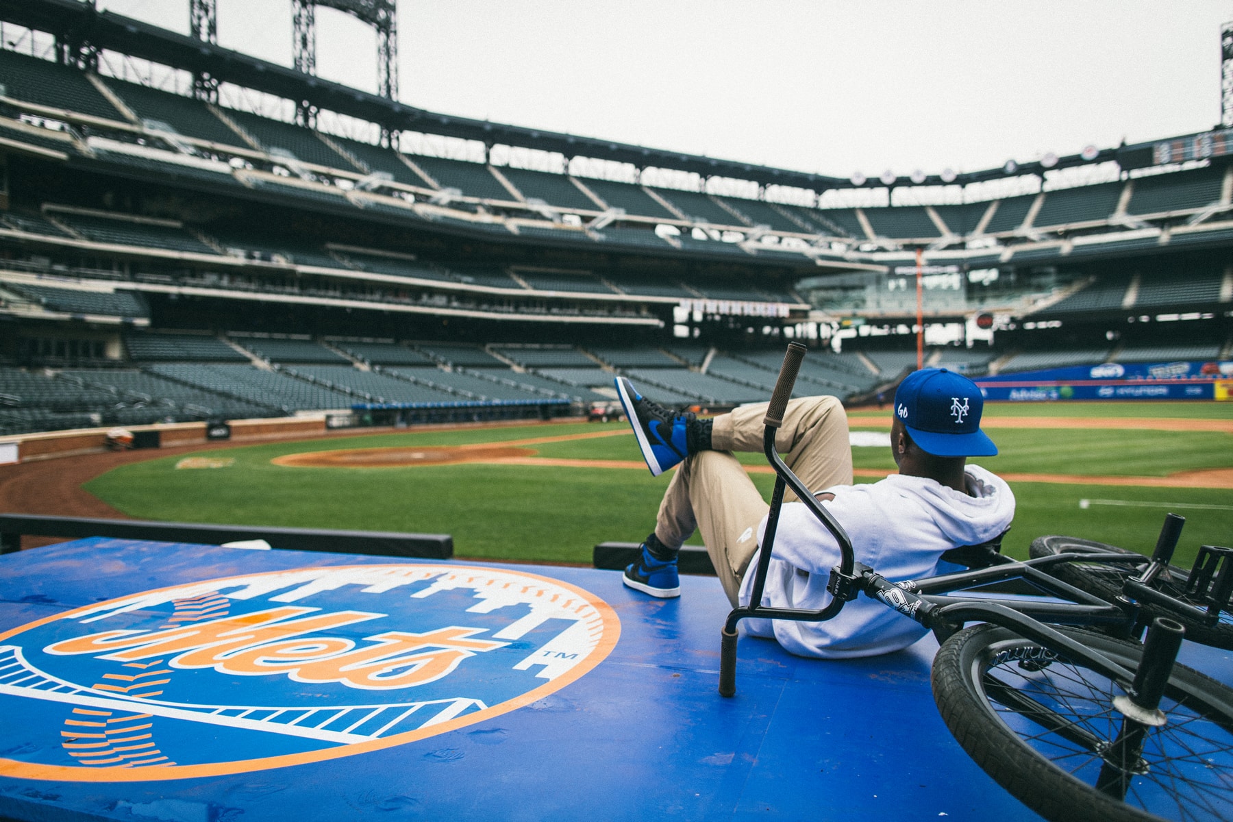 Nigel Sylvester new york Mets New Era Snapbacks hats caps stadium bmx bike bicycle citi field go nike baseball mlb