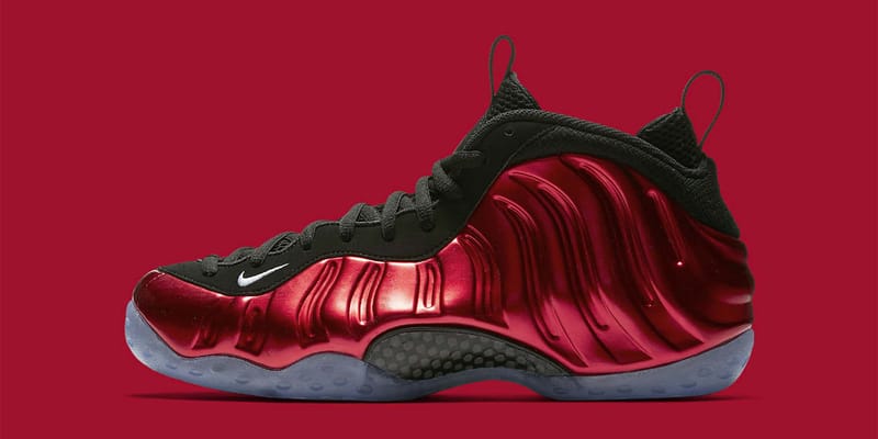 nike foamposite metallic red