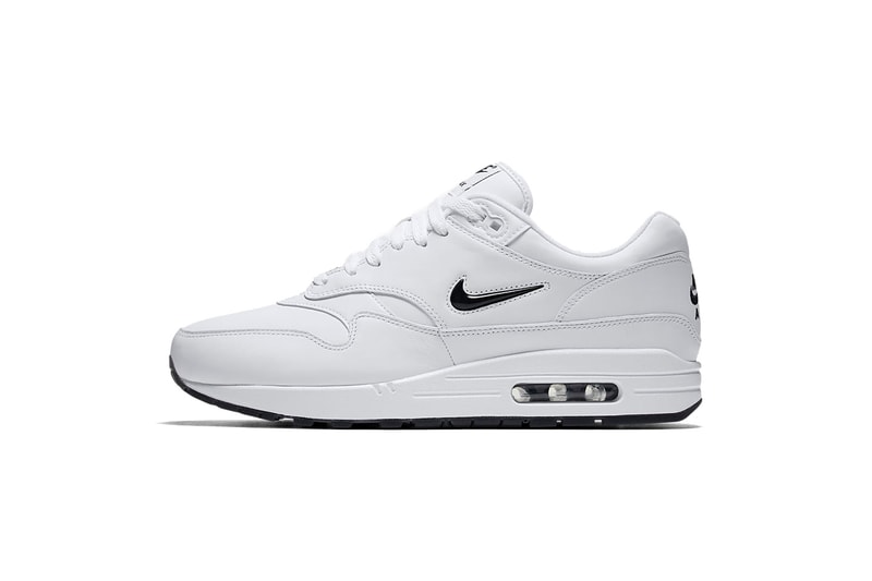 Nike Air Max 1 Jewel White Red White Black Mini Swoosh