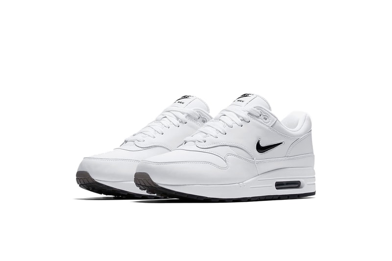 Nike Air Max 1 Jewel White Red White Black Mini Swoosh