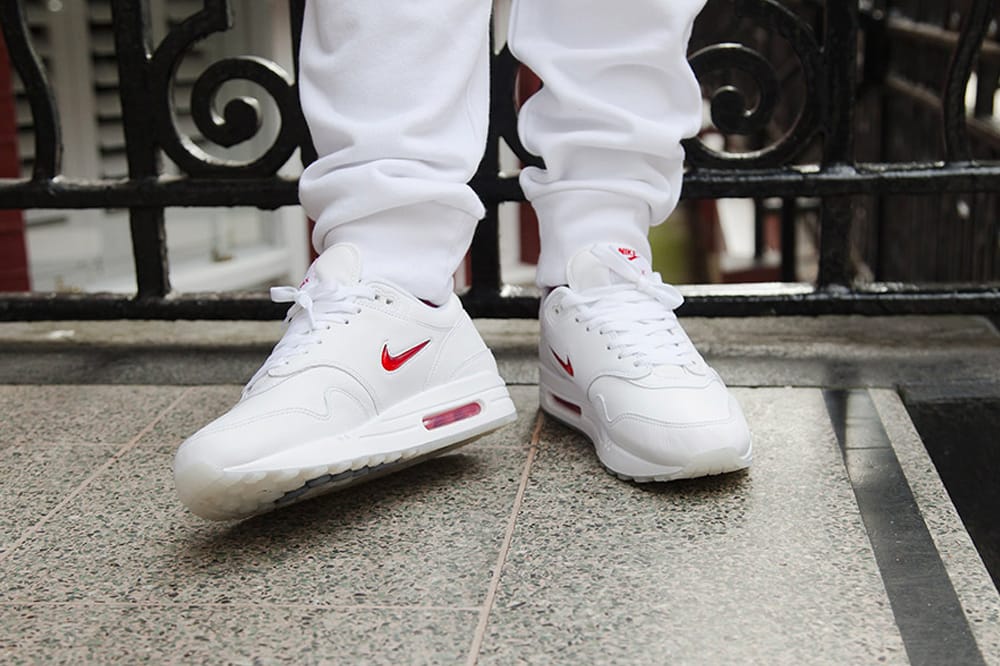 Nike Air Max 1 Jewel White/Red | HYPEBEAST
