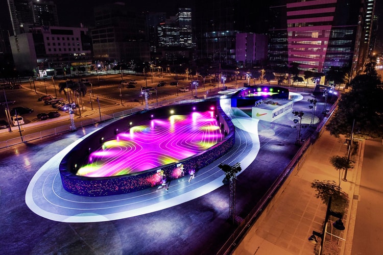 Nike's Unlimited Stadium in Manila Is an LED Running Track of Dreams