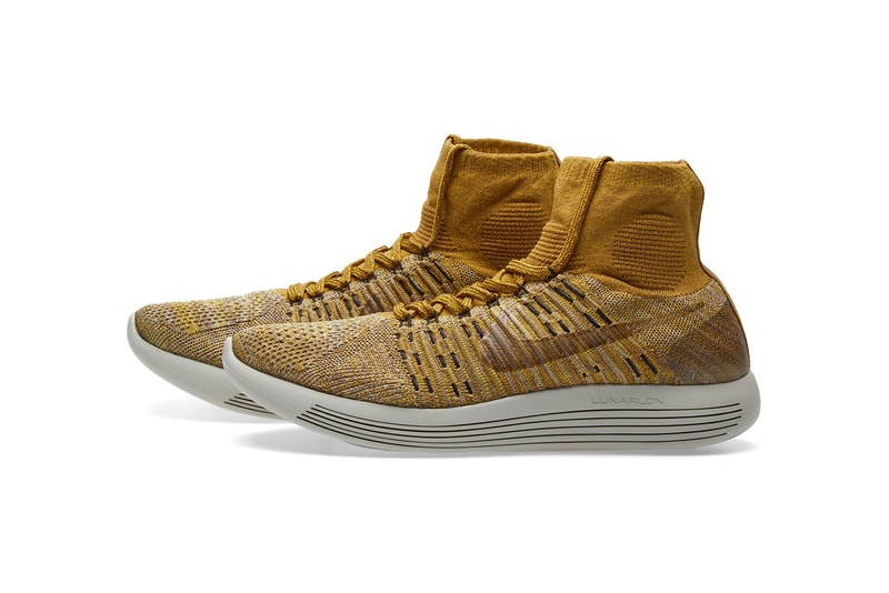 NikeLab LunarEpic Flyknit Pale Grey Golden Beige