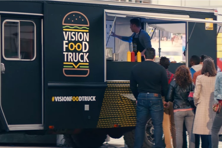 Nikon Lenswear Vision Food Truck Features Eye Test Menu