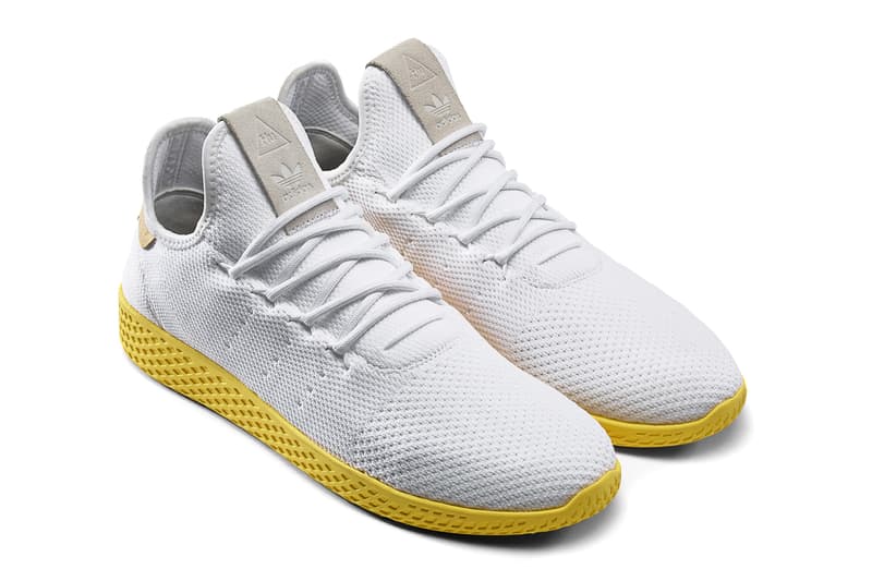 Pharrell Williams adidas Originals Tennis Hu White Green Yellow Gold
