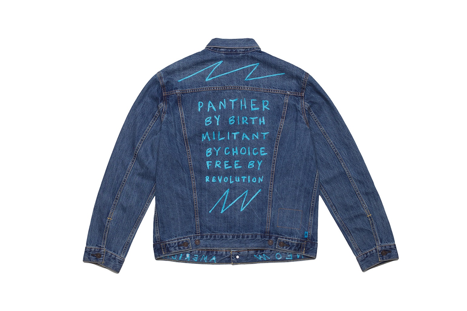 Rare Panther Levi's Trucker Jacket Denim Clothing Outerwear Fashion Apparel