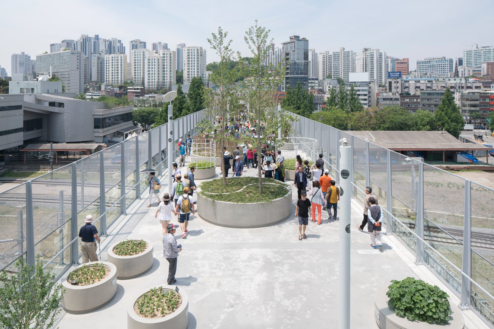 Seoullo 7017 Linear Park Seoul South Korea Design Architecture Public Park