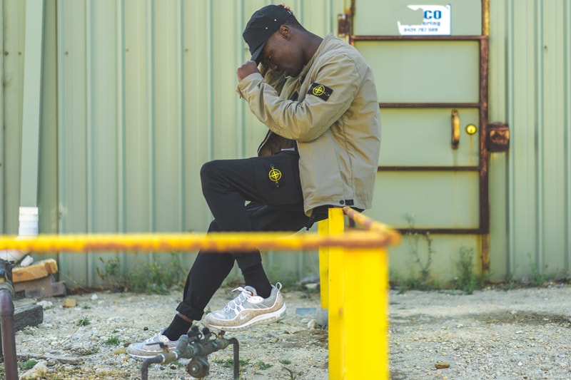 Stone Island OFF-WHITE 424 Cabinet Noir Editorial Fashion Apparel Sneakers Accessories Streetwear Photography