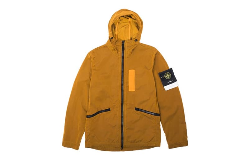 Stone Island Waterproof Nylon Metal Flock Jacket
