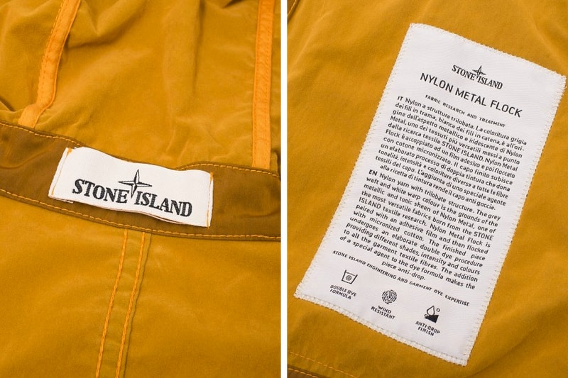 Stone Island Waterproof Nylon Metal Flock Jacket