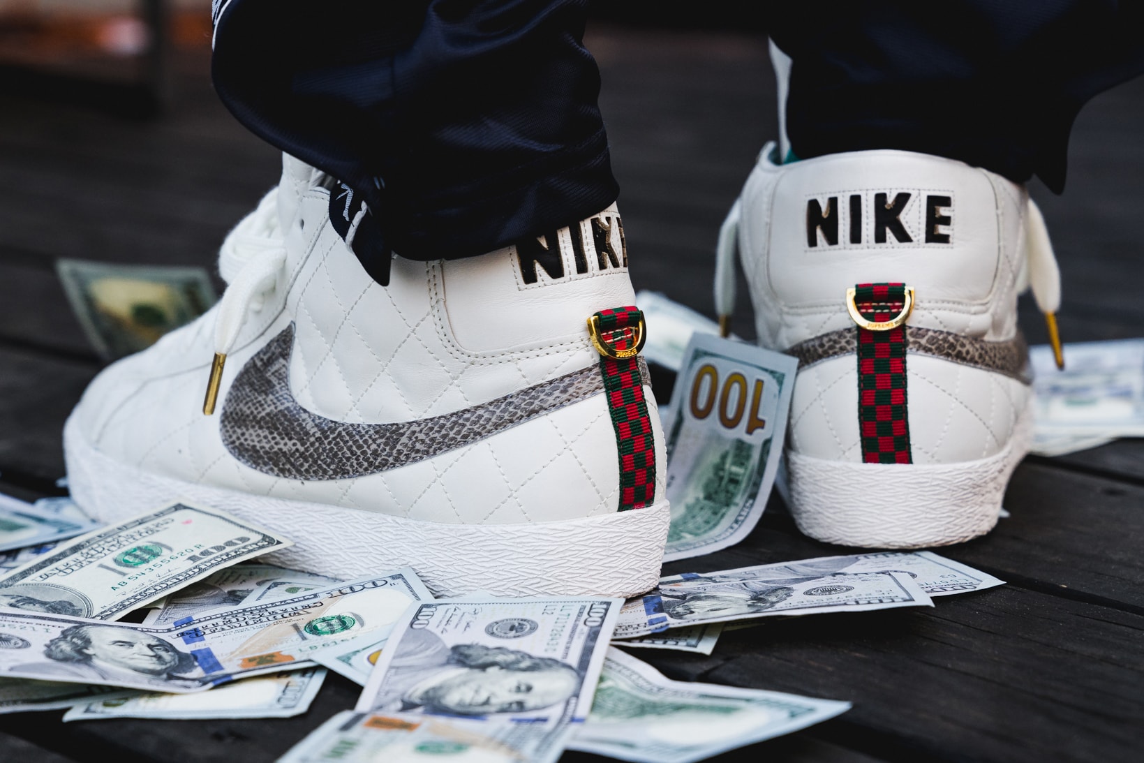 Streetsnaps Playboi Carti Supreme Nike Blazer White Money