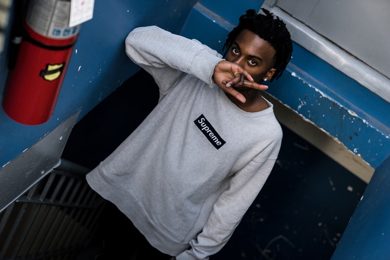Streetsnaps Playboi Carti Supreme Crewneck Grey