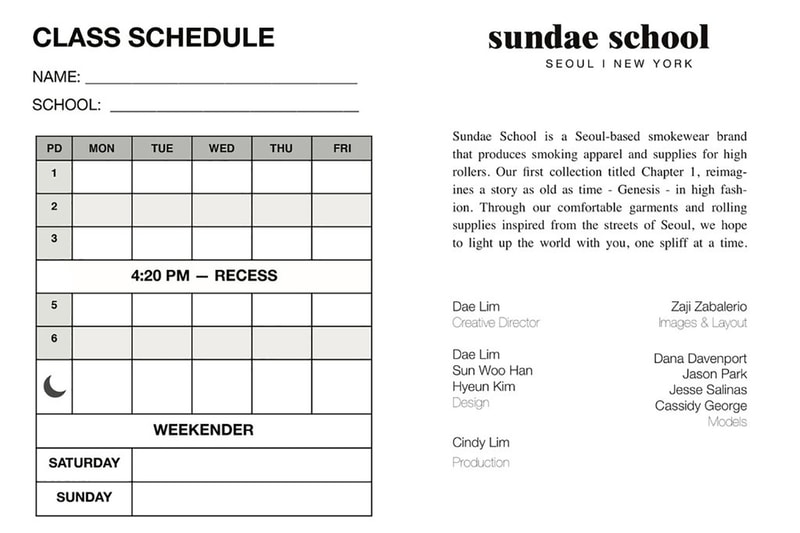 Sundae School Cannabis Smoking Chapter 1: Genesis