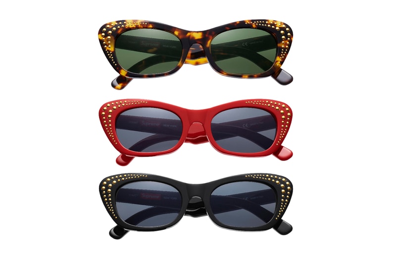 Supreme 2017 Spring Comet Sunglasses Tortoise Black Red