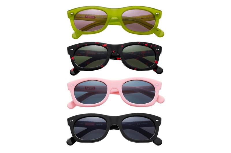 Supreme 2017 Spring Alton Sunglasses Green Black Pink Red