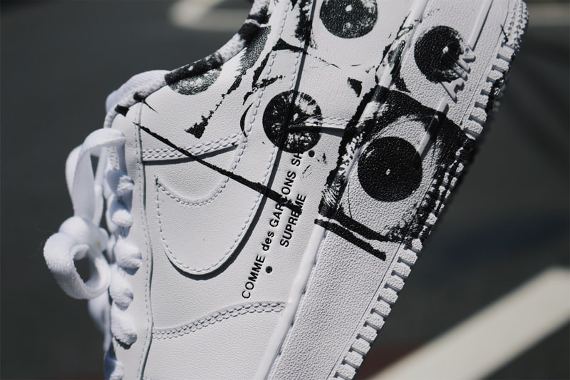 Supreme x COMME des GARÇONS Air Force 1 Low Drop