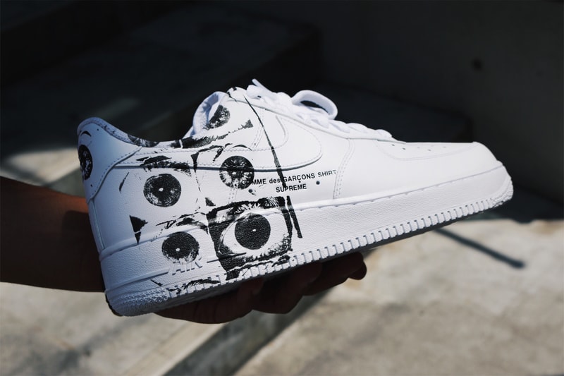 Supreme x COMME des GARÇONS Air Force 1 Low Drop