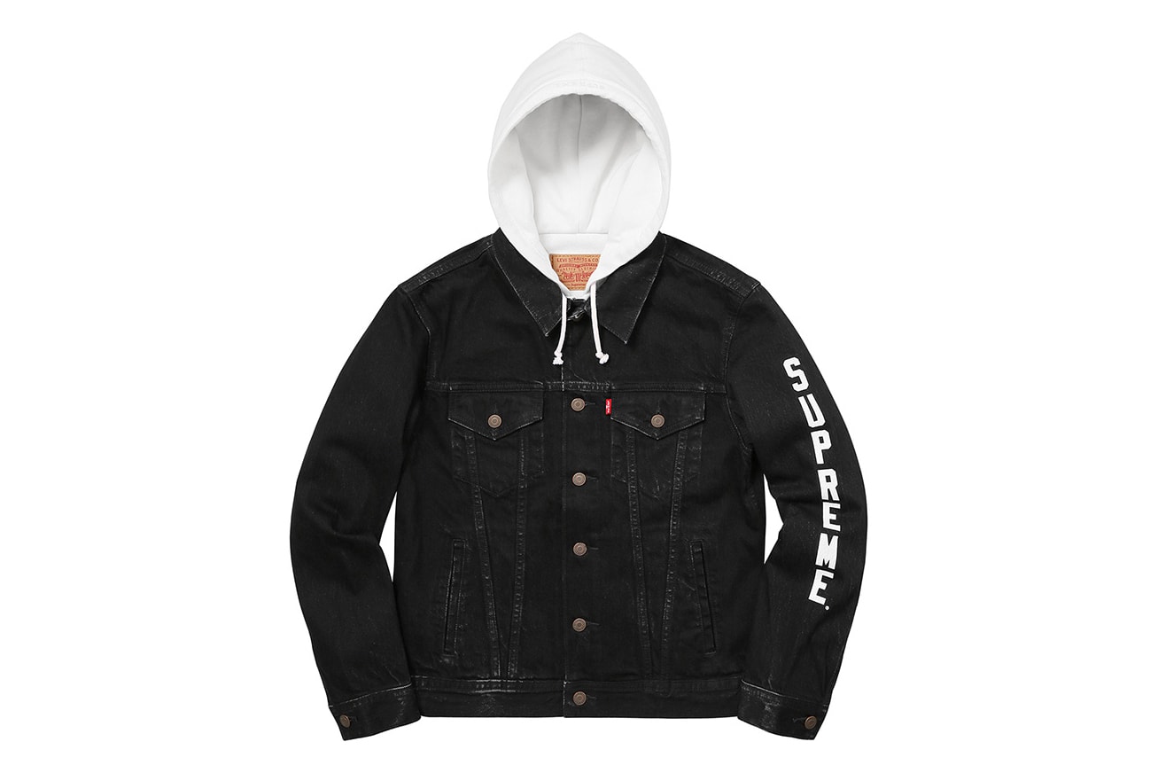 Supreme x Levi's 2017 Jacket Black White