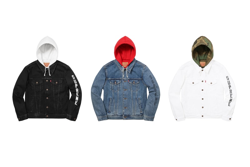 Supreme x Levi's 2017 Jacket Group Red Green White Black