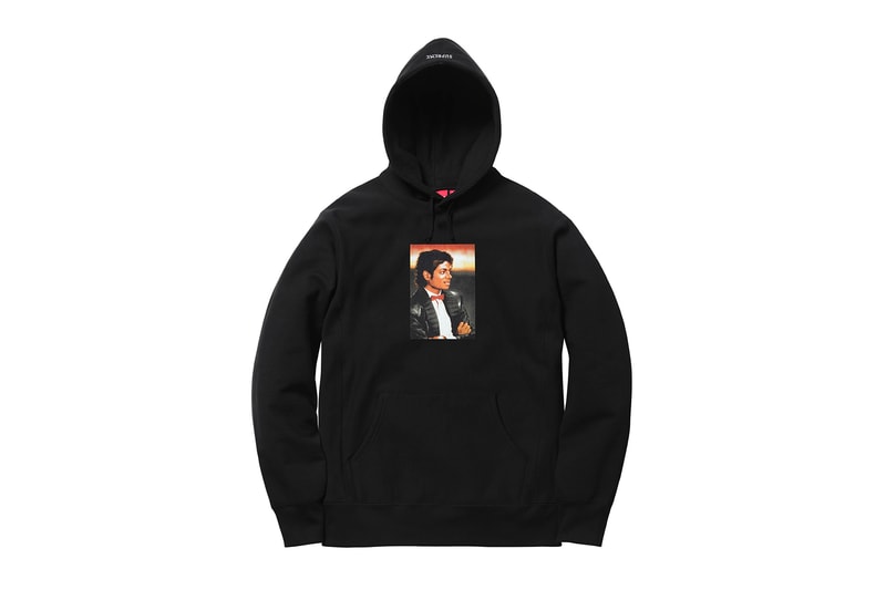 Supreme Michael Jackson 2017 Collection Hoodie Black Front