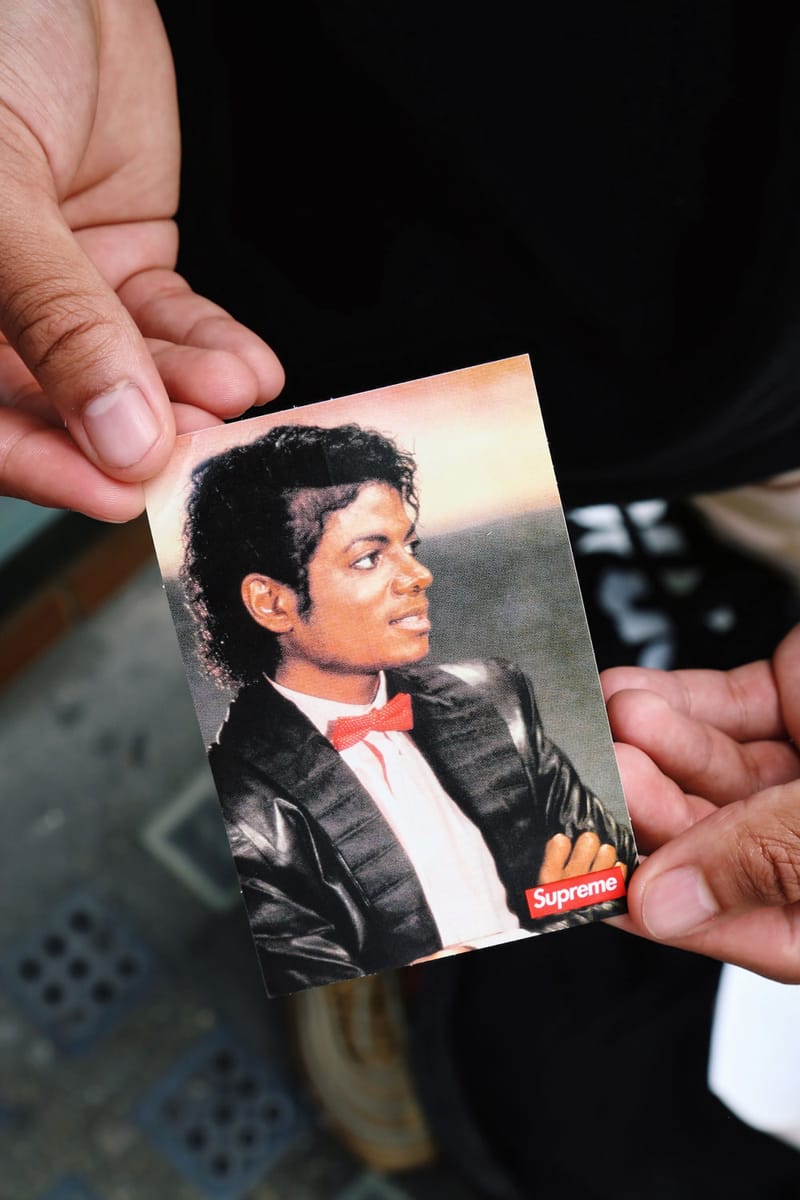 【激安買蔵】Supreme Michael Jackson Tee 黒 マイケル ジャクソン Tシャツ/カットソー(半袖/袖なし)