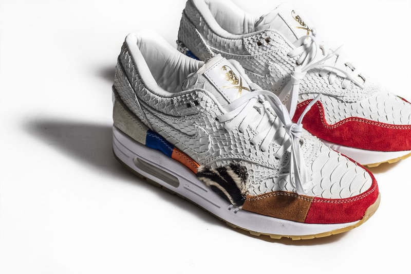 Air Max 1 "Master" White Python The Shoe Surgeon