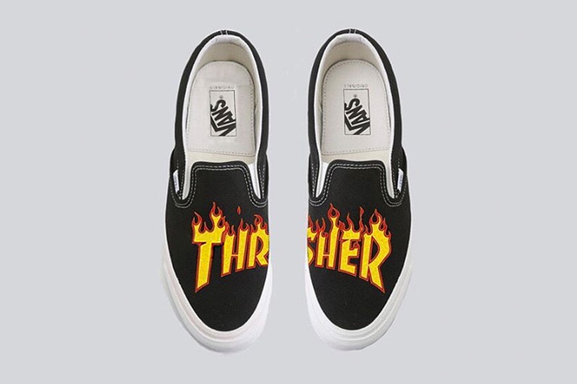 mapa ~ lado trabajo Thrasher x Vans Collaborative Sneakers | Hypebeast