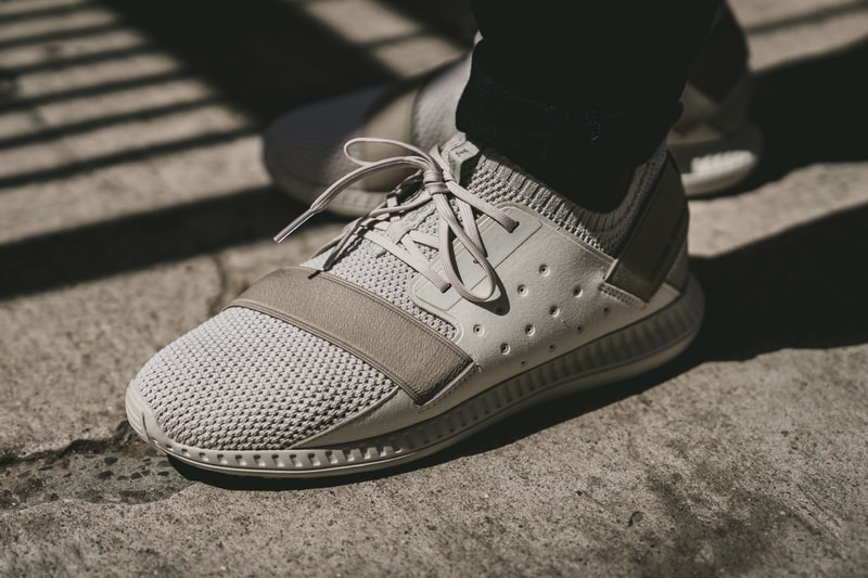 Under Armour Threadborne Shift Sneaker beige side view